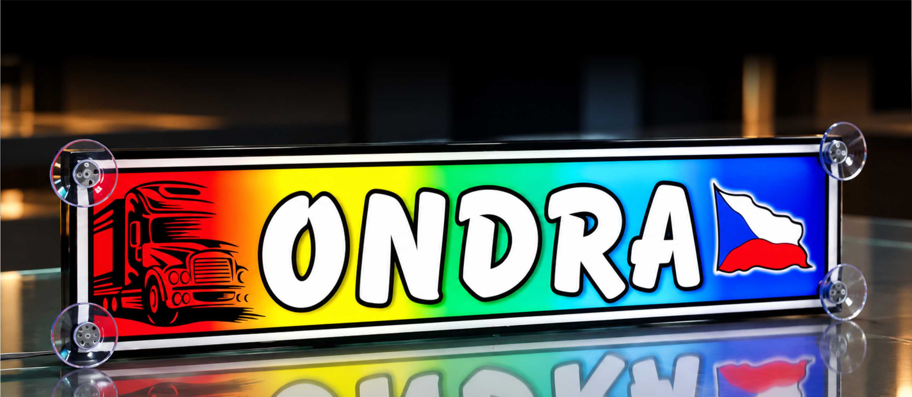 Světelný LED Box  JMENOVKA 7