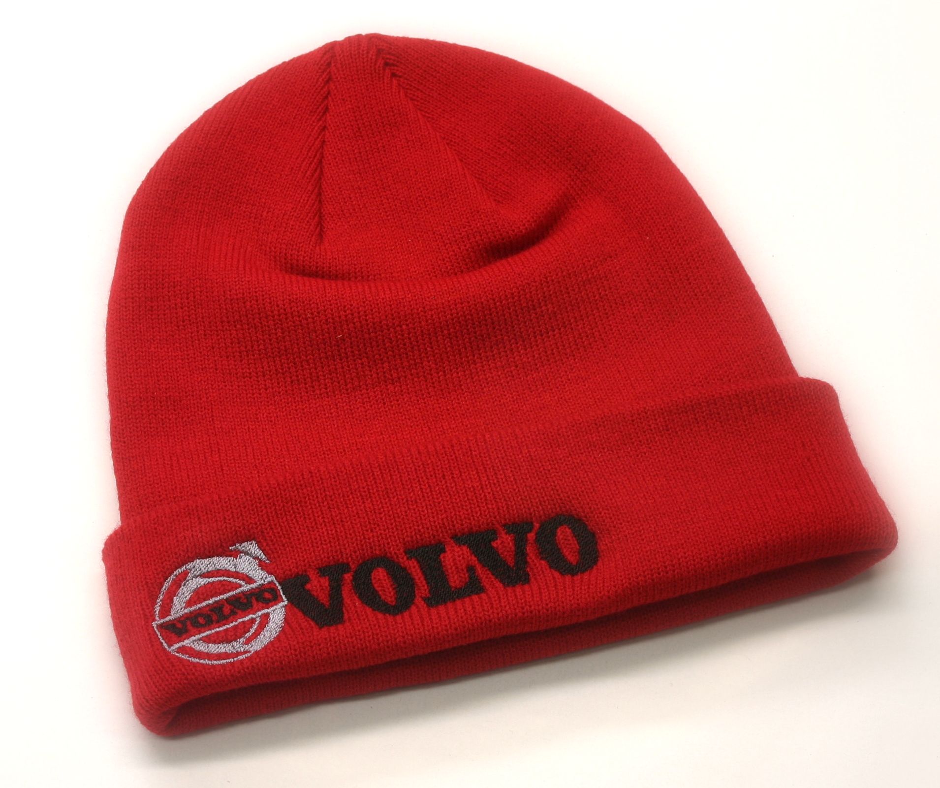 Truck zimní čepice Volvo v barvě červené