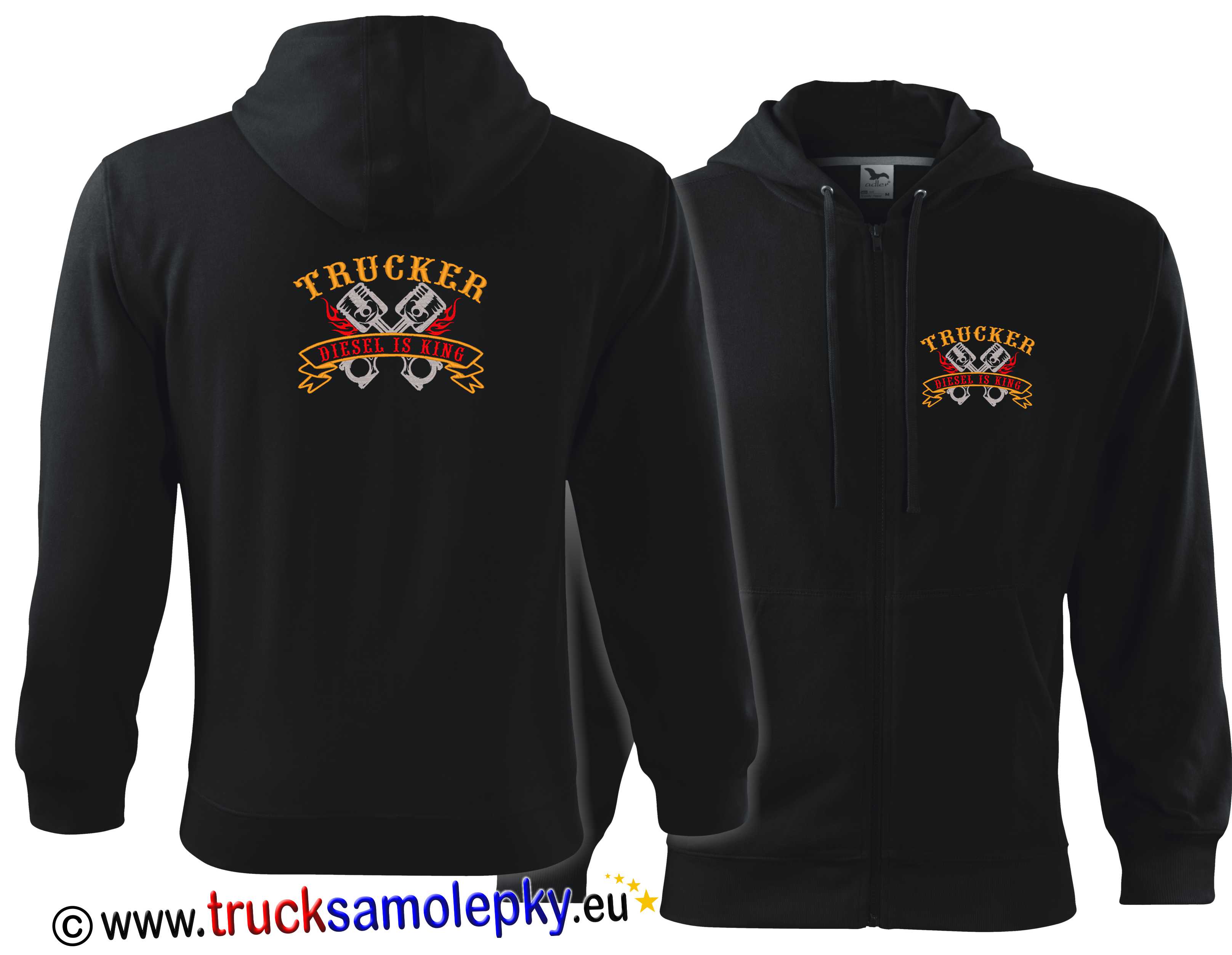 Truck mikina  TRUCKER DIESEL IS KING