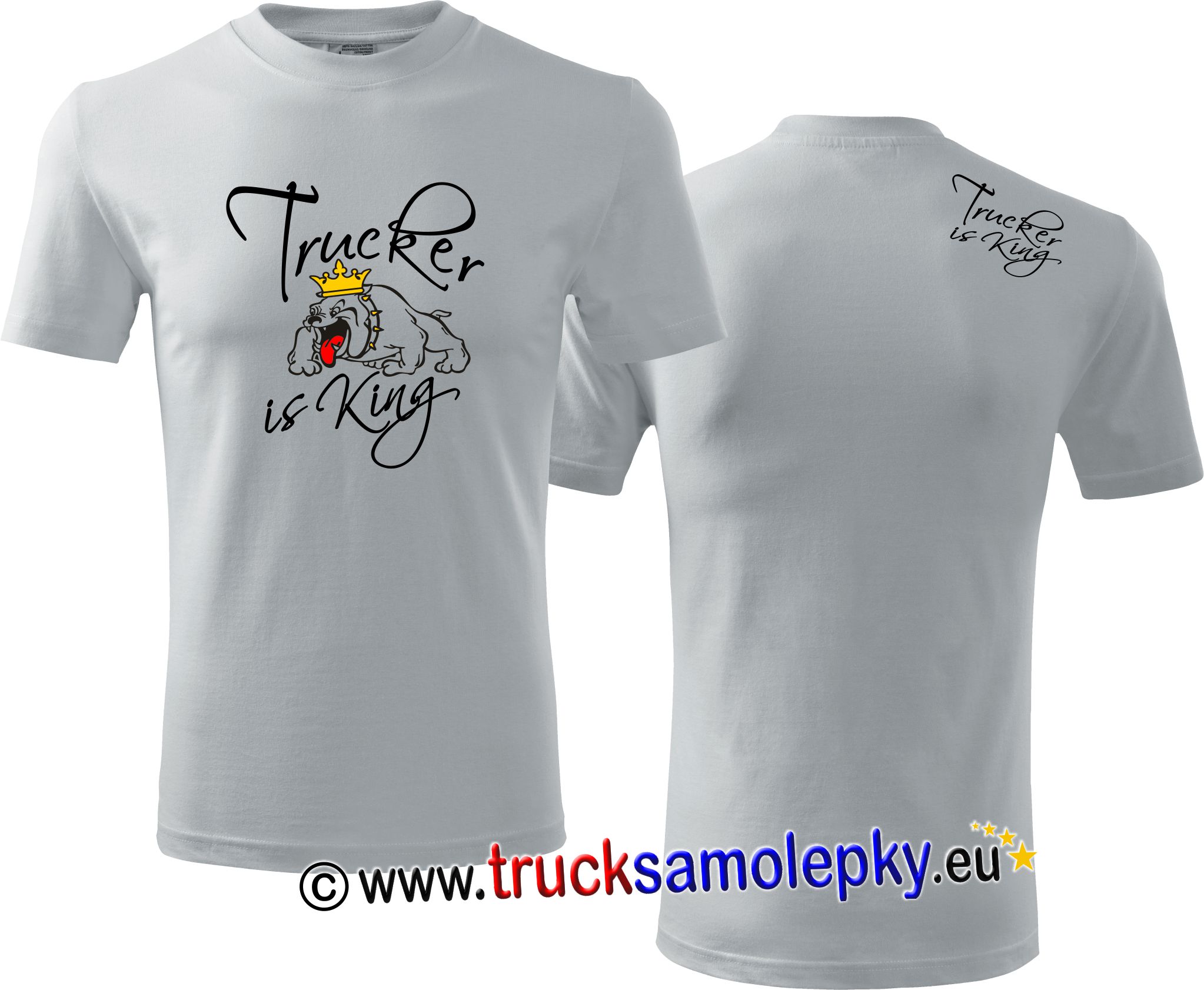 Truck tričko TRUCKER IS KING II. v barvě bílé
