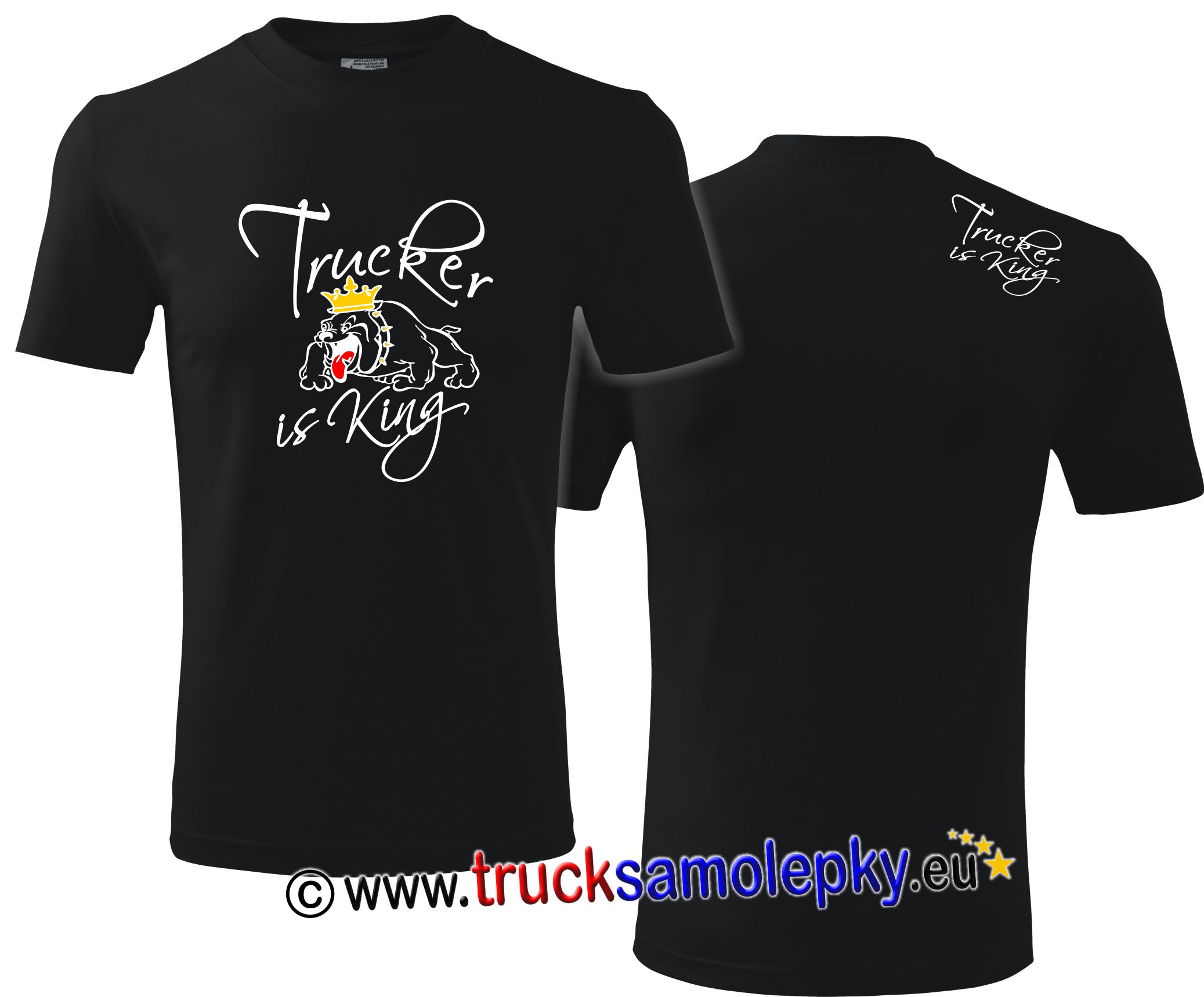 Truck tričko TRUCKER IS KING II. v barvě černé