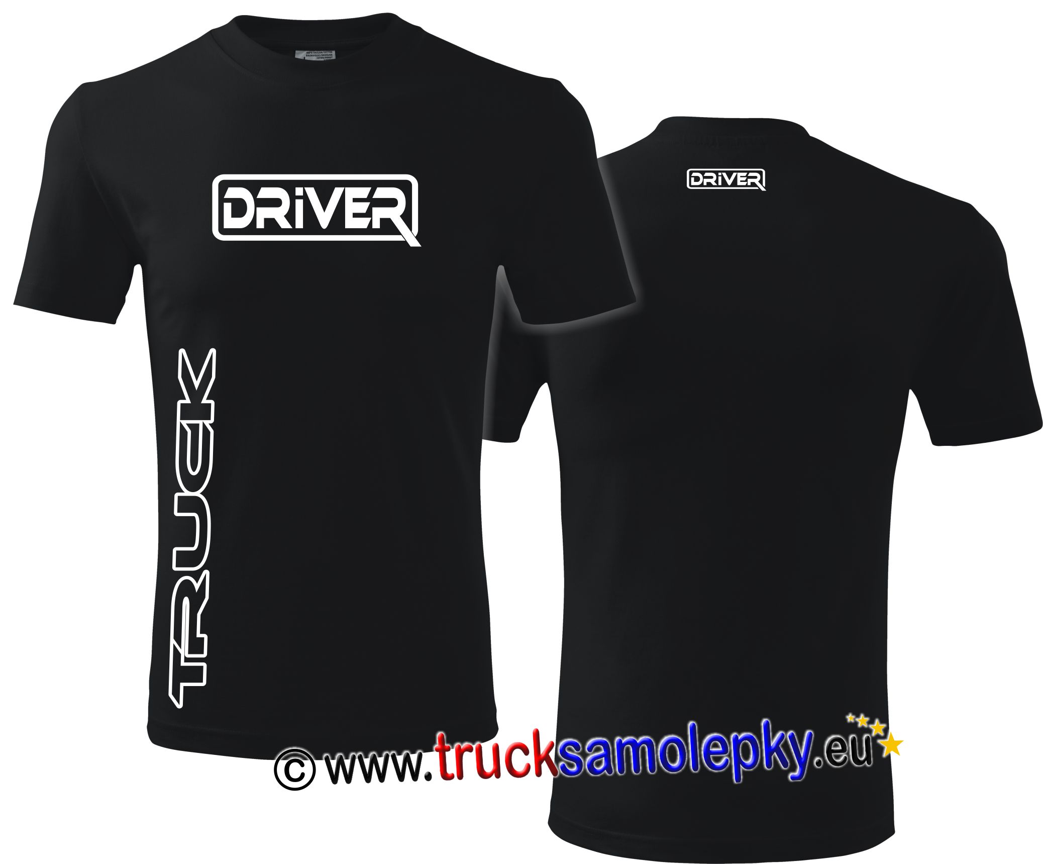 Tričko TRUCK DRIVER v barvě černé