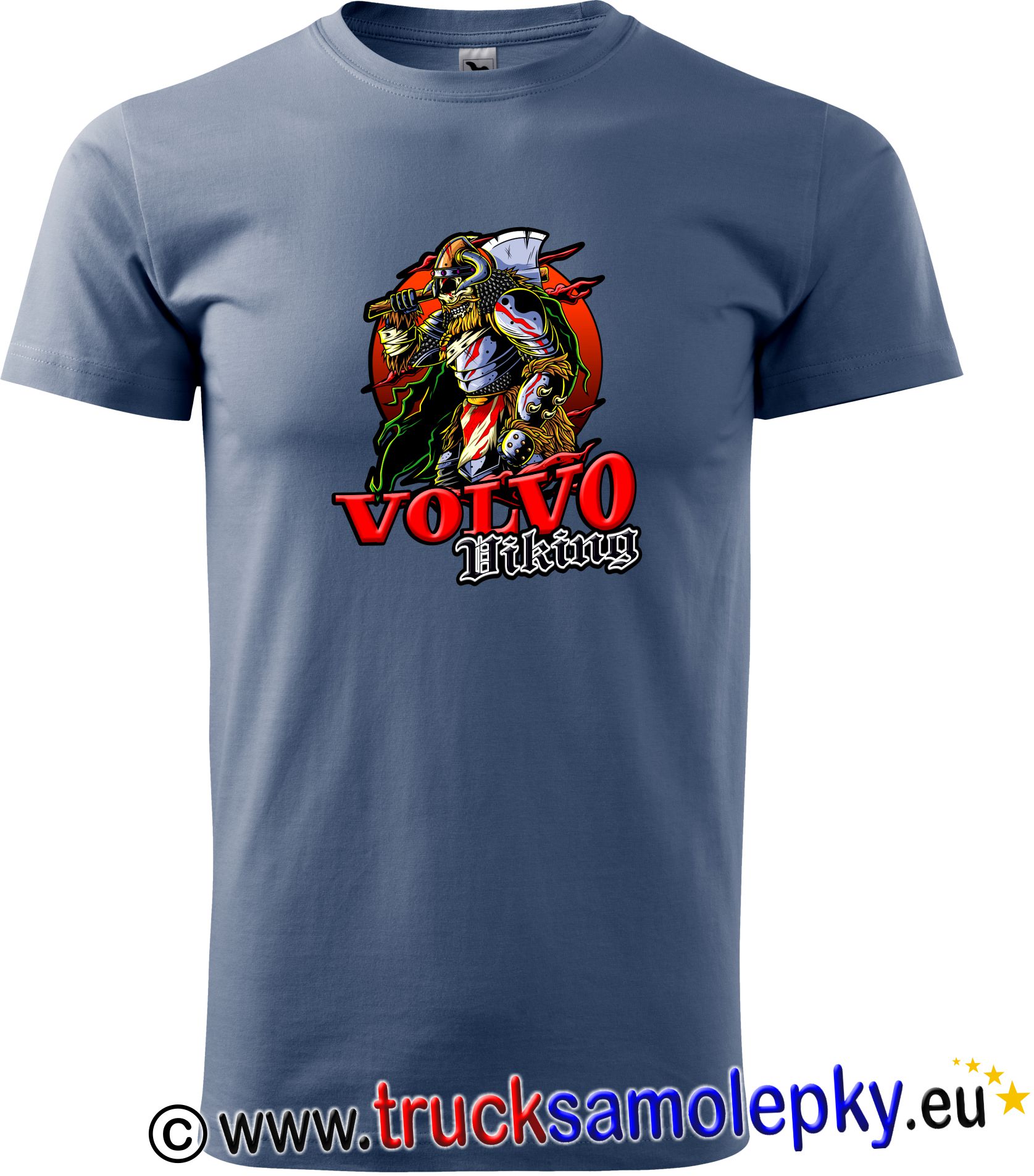 Truck tričko VOLVO Viking IV. v barvě denim