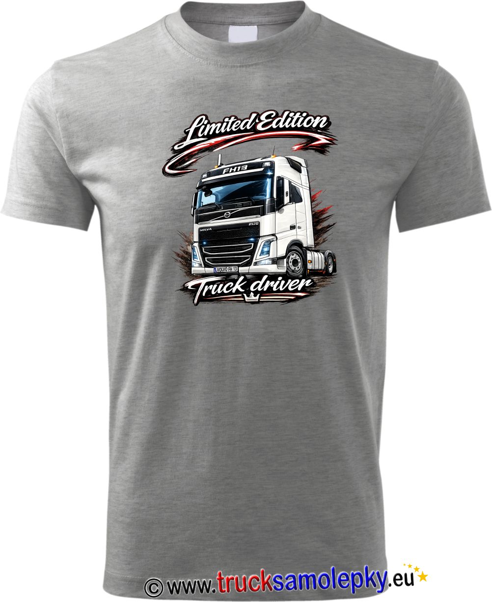 Truck tričko VOLVO FH13 v barvě šedé