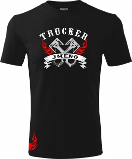 Truck tričko TRUCKER se jménem