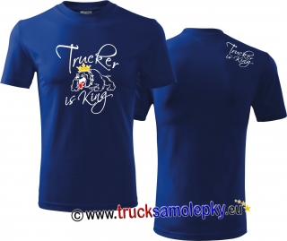 Truck tričko TRUCKER IS KING II. v barvě modré