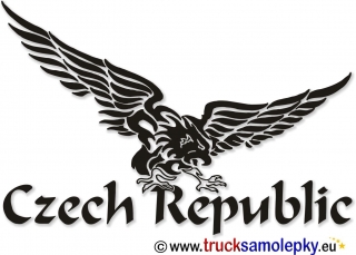 Samolepka orlice Czech Republic  pravá