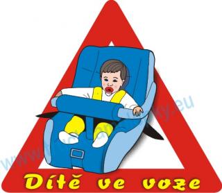 Samolepka Dítě v autě 3